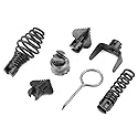 7Pcs Drain Cleaner Combination Cutter Head Set, 16mm Manganese Steel Blades For Pipeline Dredging Cleaning Machine, 6 Cutter Heads 1 Key