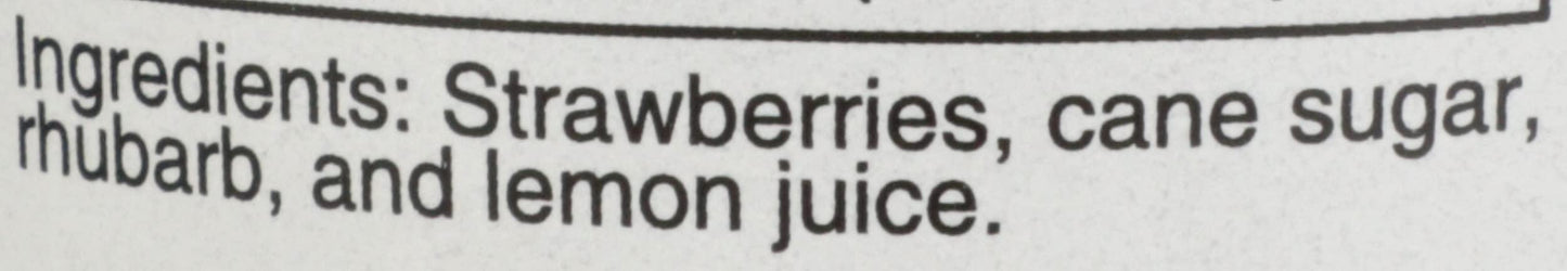 Bonnie's Jams, Strawberry Rhubarb Jam, 8.75 Ounce
