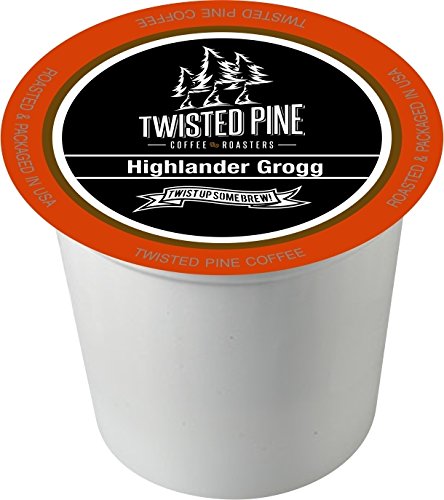 Twisted Pine Coffee Highlander Grogg, Flavored Coffee, Single-Serve Cups for Keurig K-Cup Brewers, 12 Count