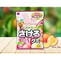 UHA Sakeru Gummy, Flat Gummy Grape flavor Japanese jelly 32.9 g. x 3 packs.