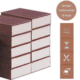 Alfykym 10 Pack Nano Carborundum Sponges Elite Nano Emery Sponges Cleaning Pads Carborundum Brusher and Rust Sand Scrubbers for Kitchen Cleaning Pots