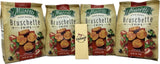 All Natural Bruschette Bruschetta Vegan Cracker Bruschettini Chips 4 PACK (5oz, Tomato Olive And Oregano)