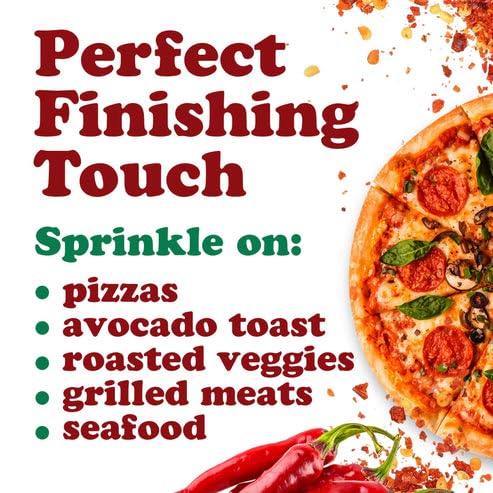 Food to Live Calabrian Hot Chili Pepper Flakes, 2 oz - Dried Large-Cut Italian Red Crushed Pepper, Spicy Seasoning. All Natural Vegan, Kosher (Pack