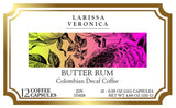 Butter Rum Colombian Decaf Coffee (Single Serve K-Cup Pods) (Gourmet, Naturally Flavored, Whole Coffee Beans) (12 pods, ZIN: 571628) - 3 Pack