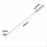 2Pcs Hard Limescale & Solid Blockage Remover - Flexible Drain Snake for Stubborn Clogs in Kitchen Sink, Bathroom, Shower & Water Heater Pipes