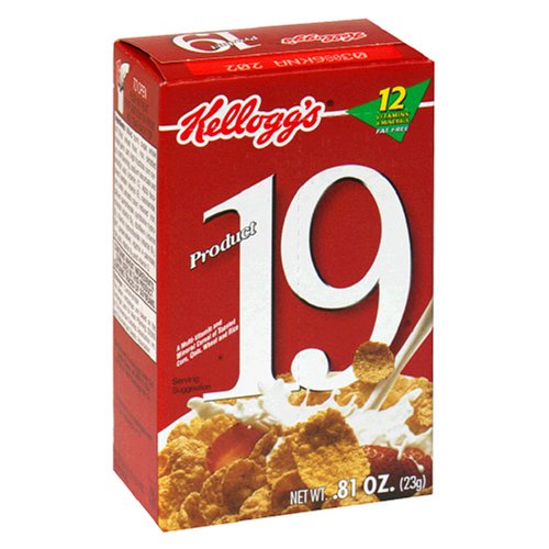 Kellogg's Product 19 Cereal, 0.81-Ounce Single Serve Packs (Pack of 70)