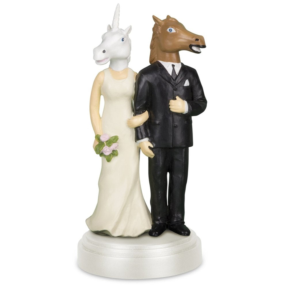 Accoutrements Unicorn and Horse Wedding Cake Topper