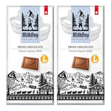Milkboy Swiss Chocolates Chocolate Bars - Premium Swiss Alpine Milk Chocolate - Smooth European Milk Chocolates Gift - Sustainably Farmed Cocoa