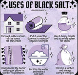 Black Salt for Protection and Driving Away Evil - Ritual and Spell, Purifying, Cleansing, Healing, Metaphysical, Meditation and Wicca. (1 oz)