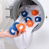Washer Balls, Laundry Hair Lint Catcher Remover Balls - 10PCS Reusable Furs Hairs Catcher for Laundry, Dog Cat Hair Lint Removal for Washer Dryer