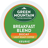 Green Mountain Coffee Roasters Breakfast Blend Decaf, Single-Serve Keurig K-Cup Pods, Light Roast, 96 Count (4 Boxes of 24 Pods), 96.0 Count