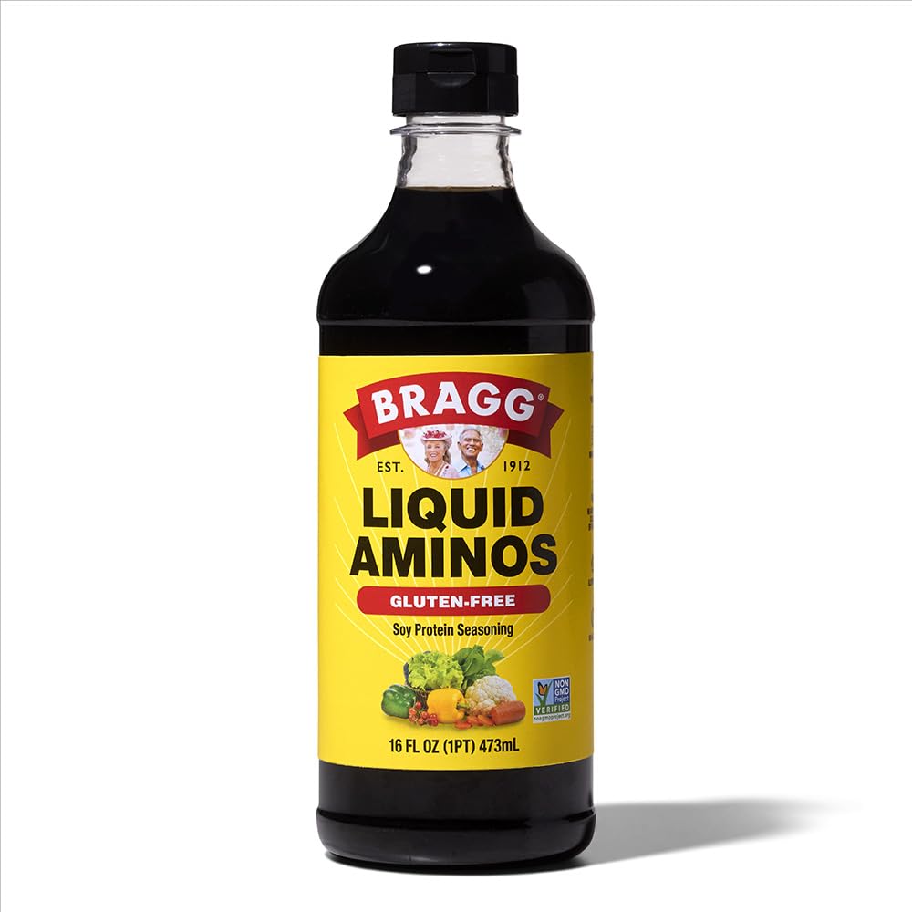 Bragg Liquid Aminos All-Purpose Seasoning - 16 fl oz - Gluten-Free Soy Sauce Alternative - Perfect for Stir-Fries and Cooking at Home