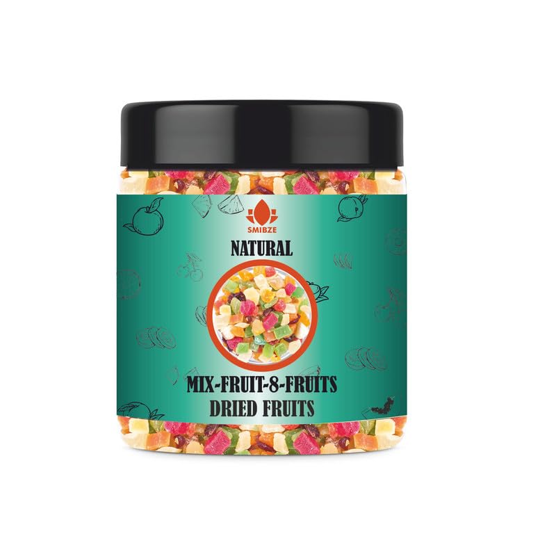 SMIBZE Natural Mix Fruit - 8 Fruits - Dried Fruits 3 OZ / 85 Gram