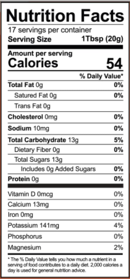 12oz Date Syrup | Made with 100% Deglet Noor dates | Certified NON-GMO, KOSHER. Healthy, Natural Sweetener with NO added sugars or preservatives, Gluten-free, Vegan. PBA-free squeeze bottle (Single Bottle)