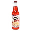 Rocket Fizz Melba's Fixins Strawberry Shortcake Soda Flavor | Cane Sugar | Craft Soda Pop Drinks | 12 oz in Glass Bottle (Single Bottle)