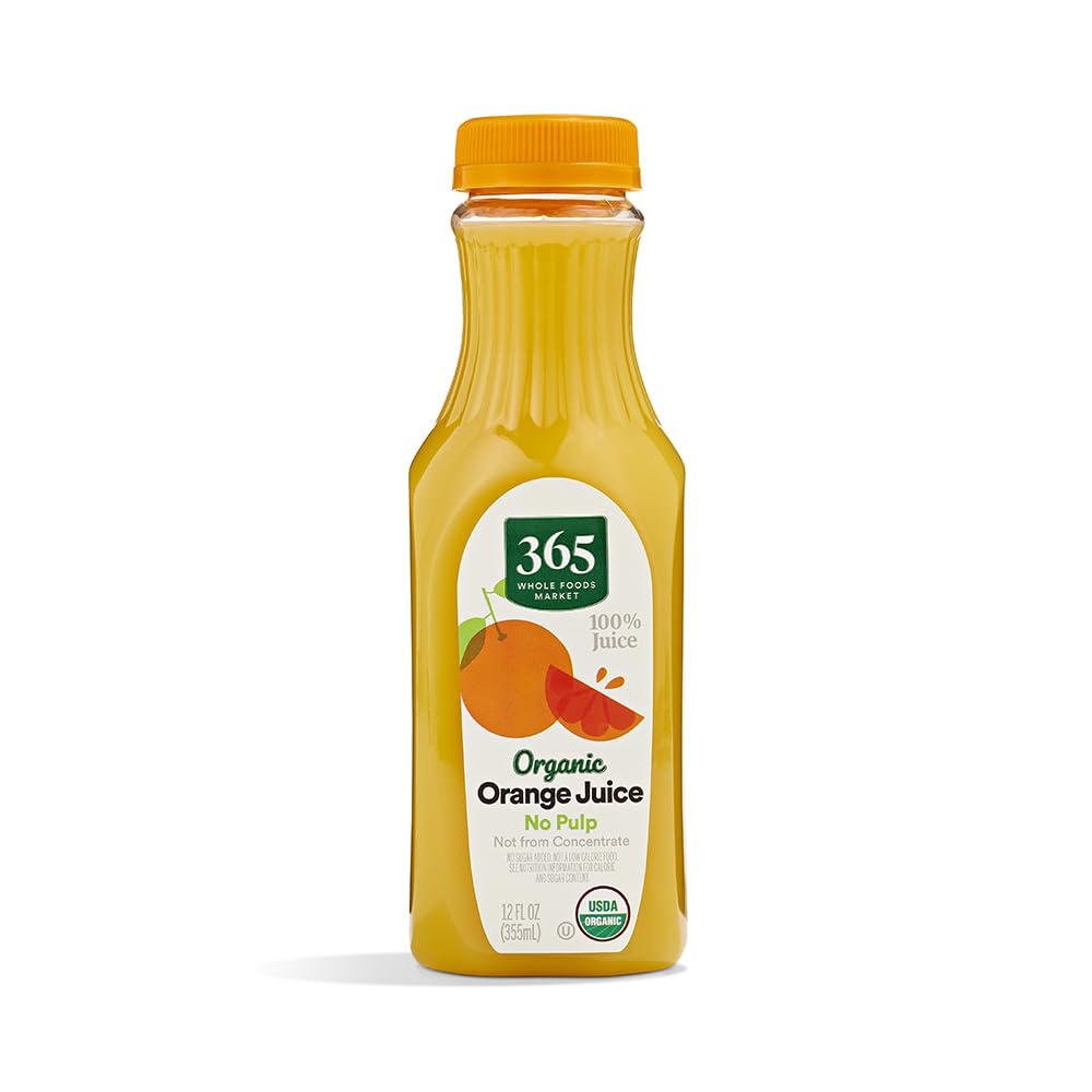 365 by Whole Foods Market Organic No Pulp Orange Juice, 12 FZ