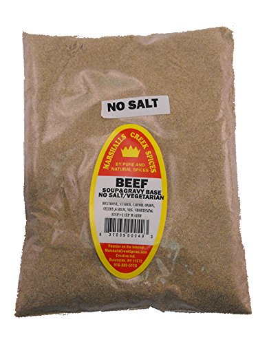 Marshalls Creek Spices Refill Pouch Soup Gravy Base, Beef, No Salt, Vegetarian Seasoning, 10 Ounce