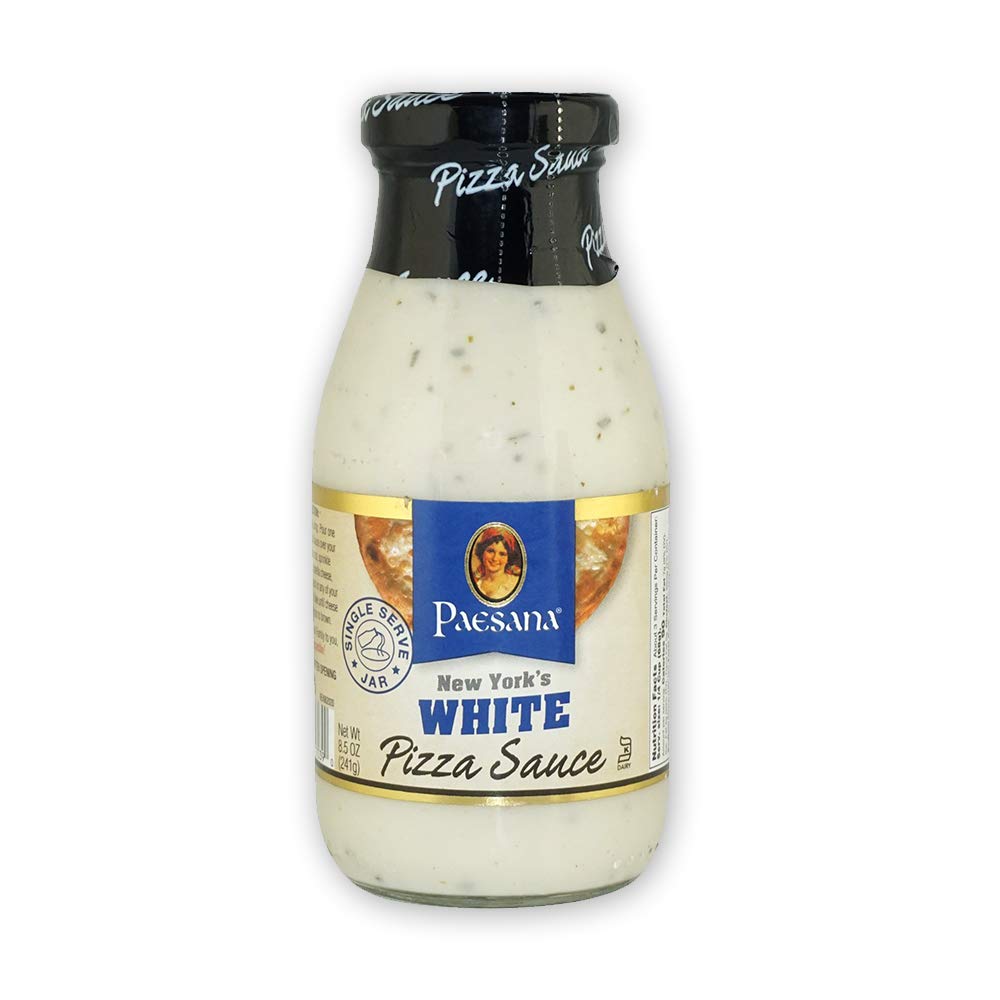Paesana New York’s White Pizza Sauce, Gluten Free, Kosher Certified, 8.5 OZ - Made in the USA (6 Pack)