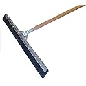 MARSHALLTOWN Asphalt Squeegee, 36 Inch Neoprene Straight Blade, 60 Inch Wood Handle, Spread Sealer Over Asphalt, Reversible, RED700245