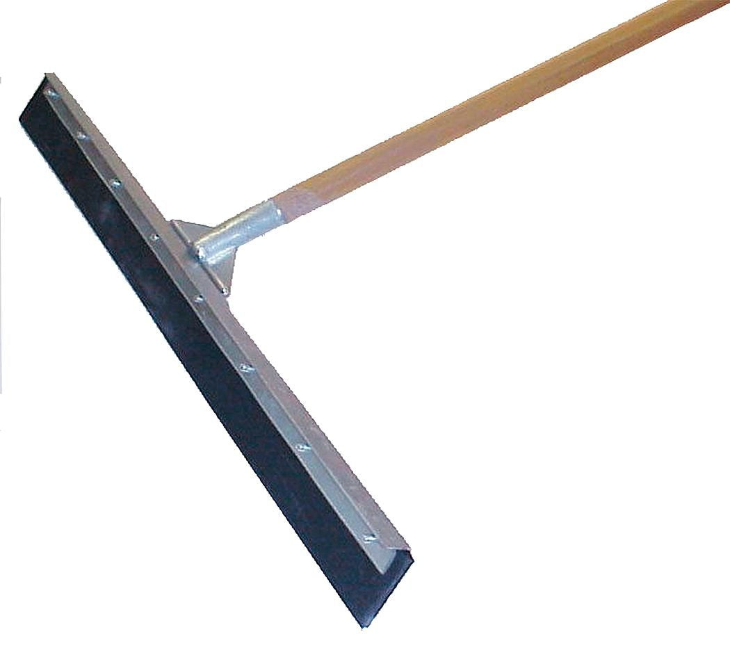 MARSHALLTOWN Asphalt Squeegee, 36 Inch Neoprene Straight Blade, 60 Inch Wood Handle, Spread Sealer Over Asphalt, Reversible, RED700245