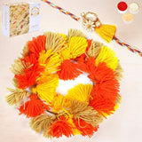 Ghasitaram Gifts Rakhis Online - Rakhi for Brother-RM-268 Bhaiya Bhabhi Rakhi with 400 GMS of Soan Papdi