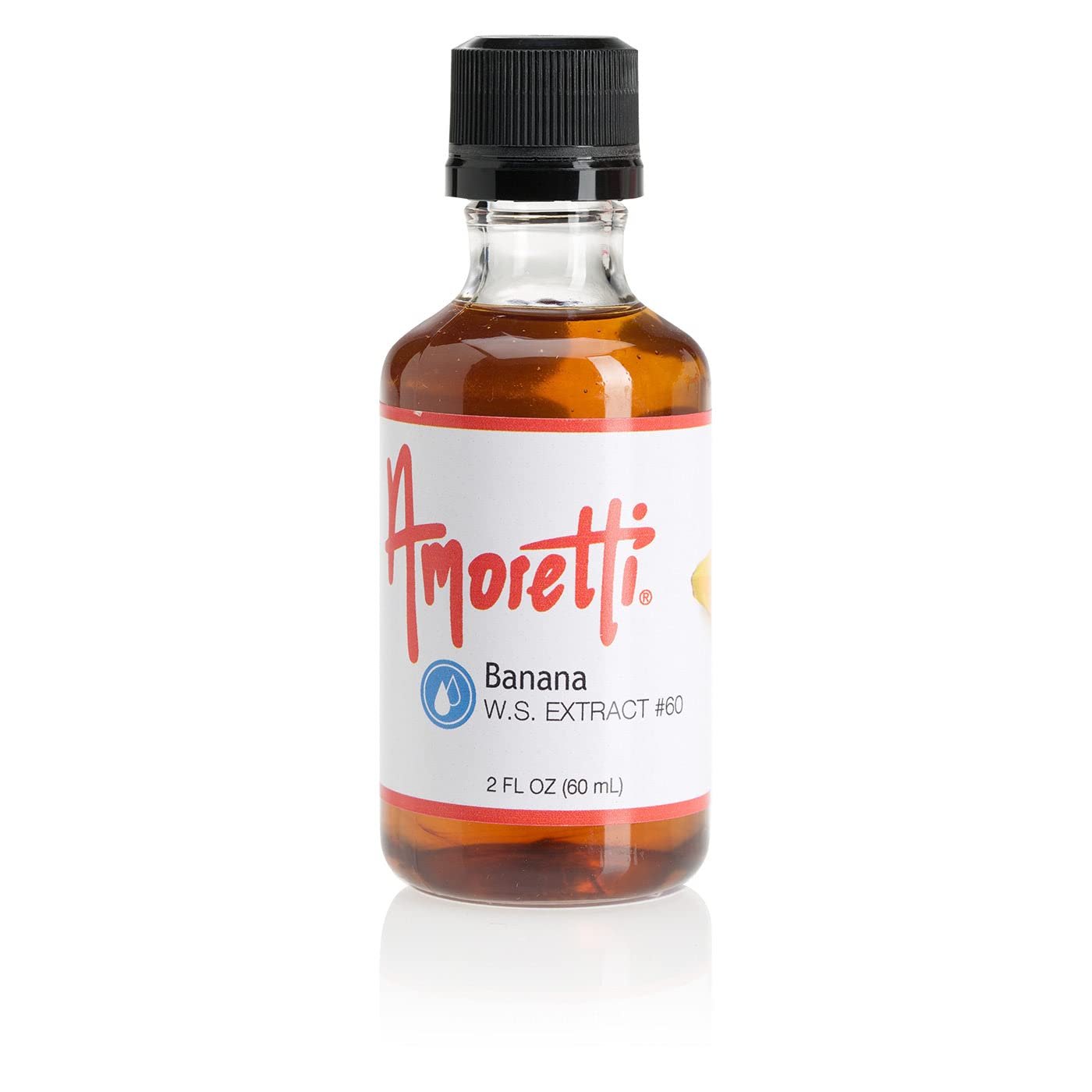 Amoretti - Banana Extract Water Soluble 2 oz - Highly Concentrated & Perfect For Pastry, Savory, Brewing, and more, Preservative Free, Vegan, Kosher