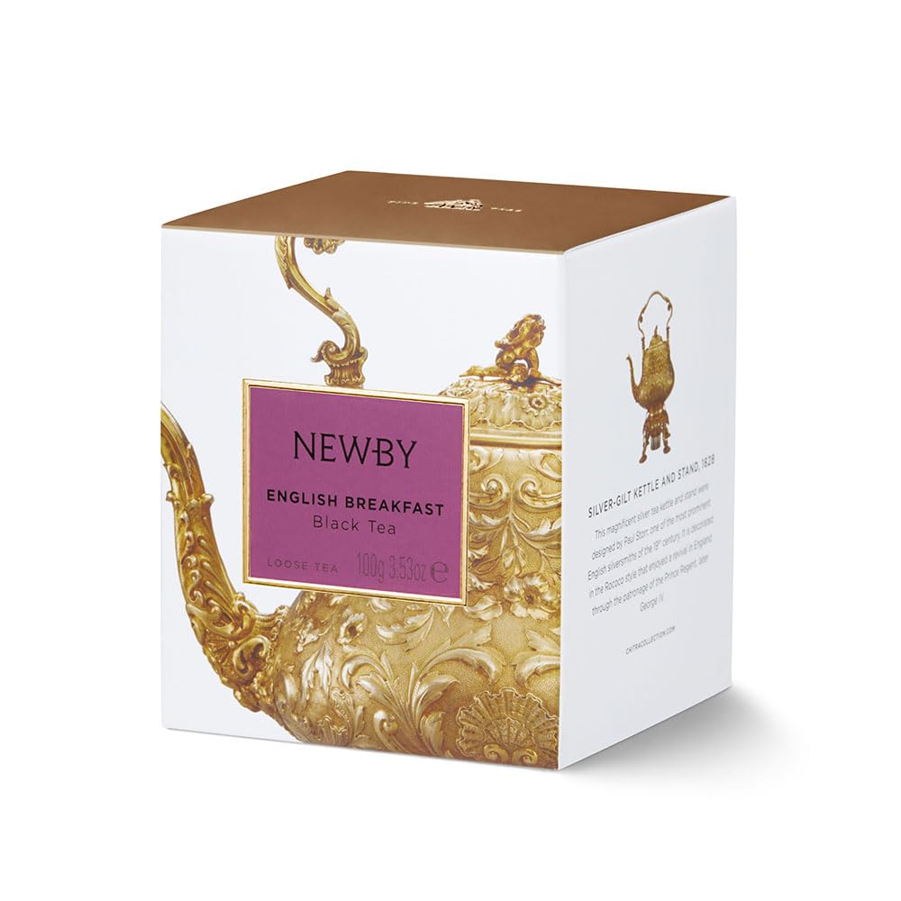 English Breakfast Loose Leaf Tea by Newby Teas - Heritage Collection - Premium Black Tea - Robust & Malty - 100g