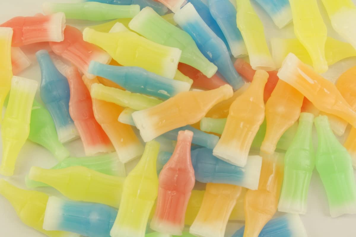 Wax Bottles Candy Drink - 8 Ounce - Resealable Bag Fun Nostalgic Bulk Kosher Retro Old-Fashioned Candies