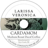 Cardamom Medium Roast Decaf Coffee (Single Serve K-Cup Pods) (Gourmet, Naturally Flavored, Whole Coffee Beans) (12 pods, ZIN: 571769)