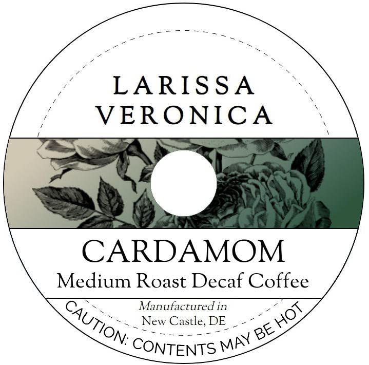 Cardamom Medium Roast Decaf Coffee (Single Serve K-Cup Pods) (Gourmet, Naturally Flavored, Whole Coffee Beans) (12 pods, ZIN: 571769)