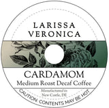 Cardamom Medium Roast Decaf Coffee (Single Serve K-Cup Pods) (Gourmet, Naturally Flavored, Whole Coffee Beans) (12 pods, ZIN: 571769)