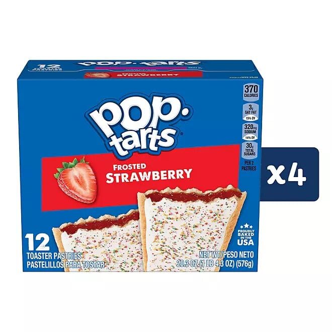 evsemo Pop-Tarts Frosted Strawberry (48 ct.)