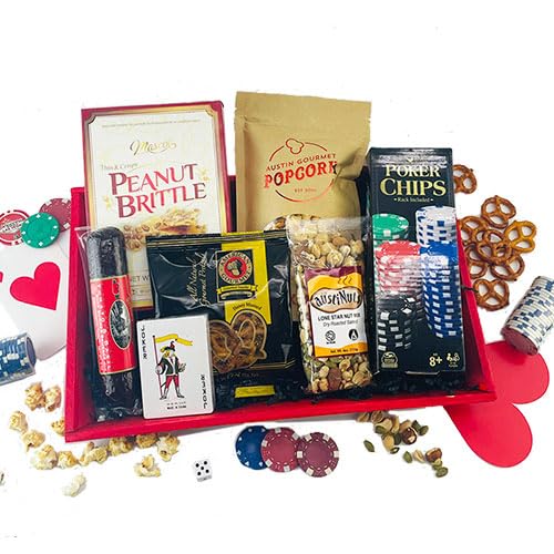 Casino Night Poker Gift Basket
