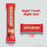 100 Grand Milk Chocolate Candy Bars, Wrapped Retro Candy, (Pack of 60oz) + GIFT VEMAX STORE