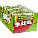 SKITTLES Sours Individually Wrapped Full Size Chewy Sour Candy Packs, 24 Ct Bulk Box for Parties, Movie Nights & Sharing