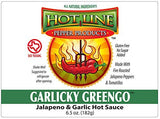 HOT LINE PEPPER PRODUCTS Gourmet Hot Sauces (Garlicky Greengo, 4 pack)