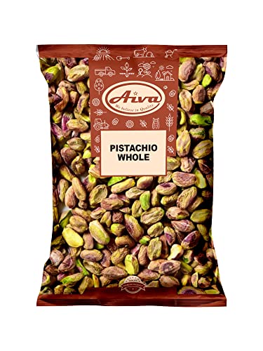 Aiva Raw Pistachios, No Shells, Unsalted (2 LB) - Premium Whole Nuts for Snacking, Cooking, and Baking