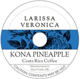 Kona Pineapple Costa Rica Coffee (Single Serve K-Cup Pods) (Gourmet, Naturally Flavored, Whole Coffee Beans) (12 pods, ZIN: 576687)