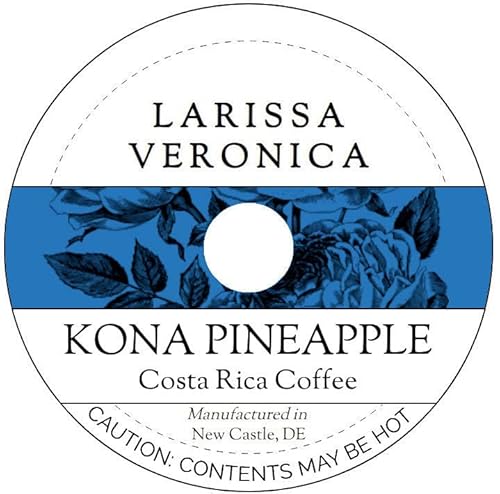 Kona Pineapple Costa Rica Coffee (Single Serve K-Cup Pods) (Gourmet, Naturally Flavored, Whole Coffee Beans) (12 pods, ZIN: 576687)