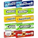 Wrigley Chewing Gum Variety Pack of 10 - All 5 Flavors of Wrigley Gum - Juicy Fruit, Spearmint, Doublemint, Winter Fresh, and Big Red - Bundle