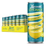 Lemonati Sparkling Lemonade, No Artificial Sweeteners or Flavoring, Gluten-Free, Kosher, Non-GMO, Vegan, 12 Fl Oz Slim Cans, Pack of 24, Lemonade
