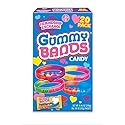 Gummy Bands Valentine's Day Candy Bracelets, 20 Count, Individually Wrapped for Friendship Exchange, 8.46 Ounces