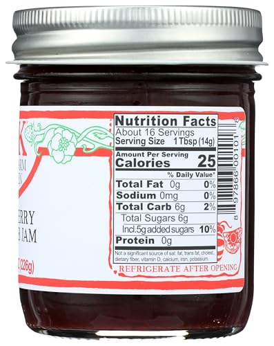 BETHS FARM KITCHEN Strawberry Rhubarb Jam., 8 OZ