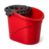 eSharks 2.5 Gallon Mop Bucket with Built-in Wringer Red Cleaning Bucket for Floor Care Home Use Workspaces Janitorial Tasks and Household Cleaning