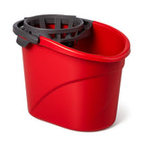 eSharks 2.5 Gallon Mop Bucket with Built-in Wringer Red Cleaning Bucket for Floor Care Home Use Workspaces Janitorial Tasks and Household Cleaning