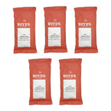 Boyd's French No. 6 Ground Coffee, Dark Roast, 5 Pack (2.5 oz Each) - 12.5 oz Total - Same Great Coffee, Different Package - Bold & Smoky Flavor