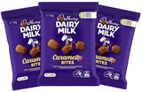 Cadbary Chocolate Bites Bulky Pack Candy for Parties & Gifts (Caramell - 3 Pack)
