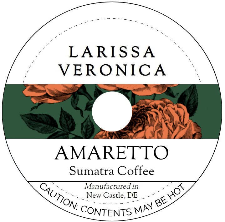 Amaretto Sumatra Coffee (Single Serve K-Cup Pods) (Gourmet, Naturally Flavored, Whole Coffee Beans) (12 pods, ZIN: 571133) - 3 Pack