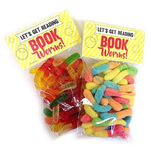 Book Worms Sour Gummi Worm Treat Bag, Gluten Free