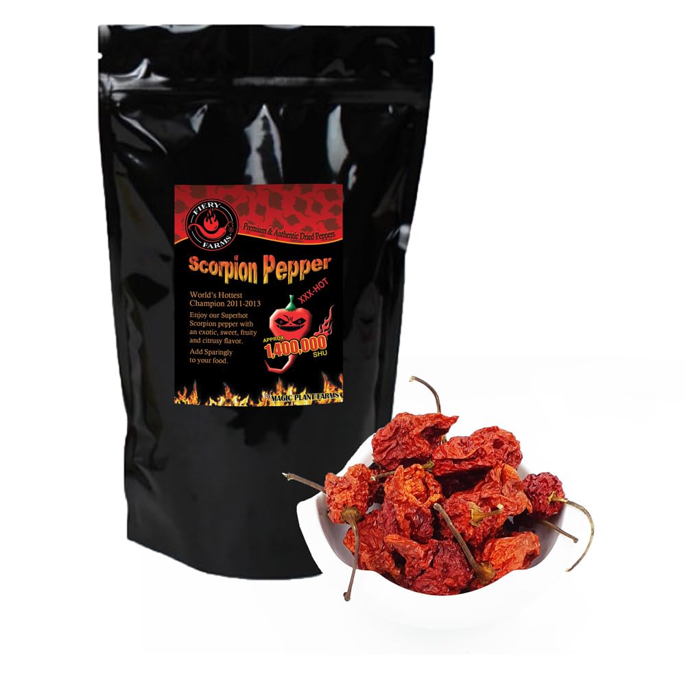 Red Scorpion Butch -T Pepper Powder by Magic Plant, 1 Kg Bulk - 1.2M+ SHUs - Extreme Heat, Sweet & Fruity Flavor - Natural, Non-GMO Gourmet Fine